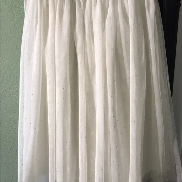 🩰✨ $60 Speechless Girls Cream Tulle Midi Skirt XL 13-14 Youth 25” Long EUC - Picture 8 of 11